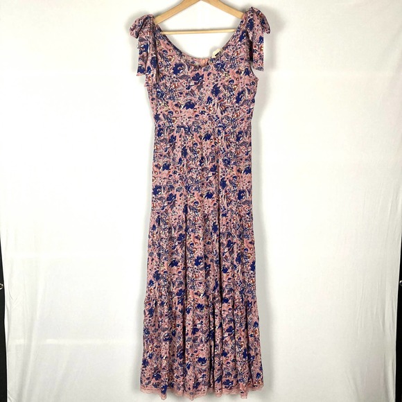 Altar'd State Dresses & Skirts - Altar'd State Boho Floral Shoulder Tie Maxi Dress